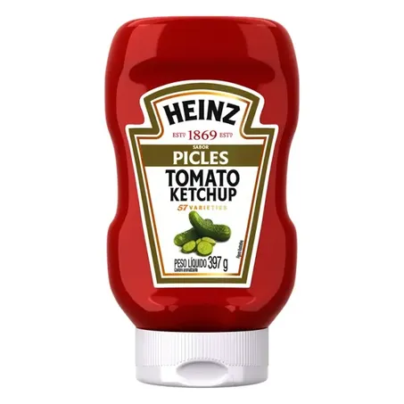 Ketchup Heinz Sabor Picles Squeeze 397gr