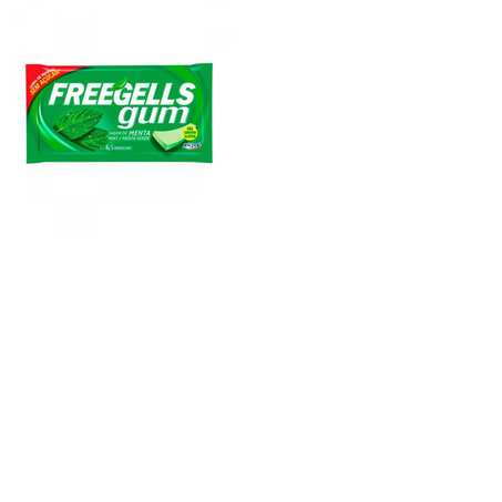 Chicle gum menta freegells 8g c/5