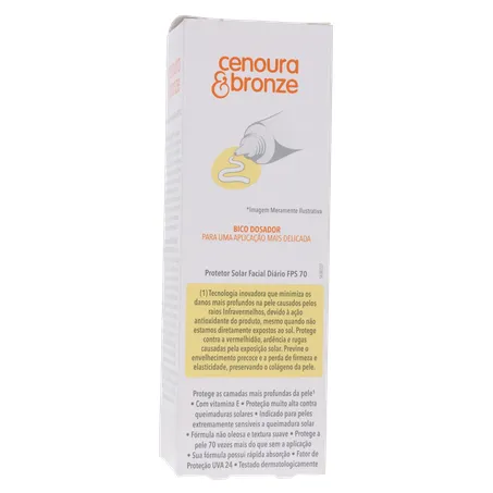 Protetor solar facial cenoura e bronze fps 70 50g 360-17