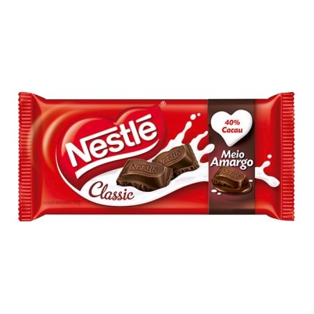 Choc.nestle 100gr classic meio amargo