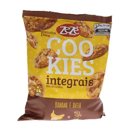 BISCOITO INTEGRAL ZEZÉ COOKIES BANANA E AVEIA 150G 360-35