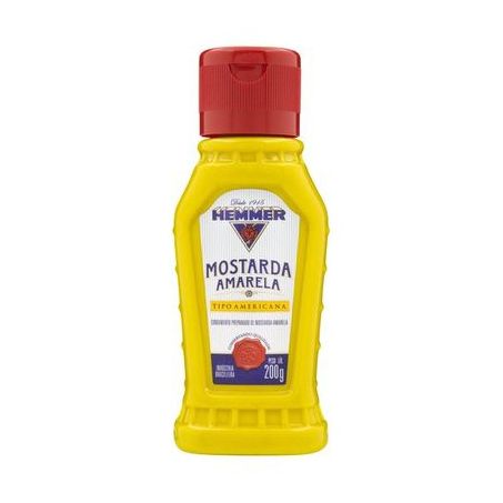 Mostarda Amarela Hemmer Tipo Americana Squeeze 200gr