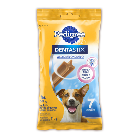 Petisco Pedigree Dentastix Cuidado Oral Para Cães Adultos Raças Pequenas 7 Unidades