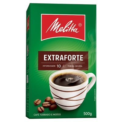 Café torrado moído extra forte melitta 500g
