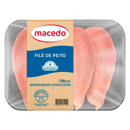 Filé de Frango Macedo Peito Resfriado 600g