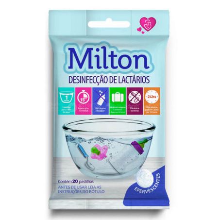 Desinf Milton C/20 Pastilhas Desinf De Lactarios