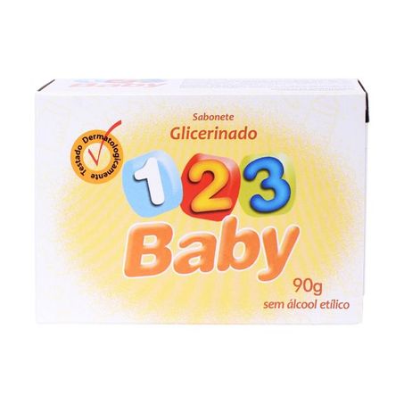 SABONETE BABY 123 90G CX GLICERINA