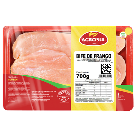 BIFE  FRANGO 700GR AGROSUL