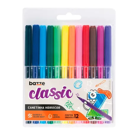 CANETINHAS BAZZE CLASSIC 12 CORES 614939          
