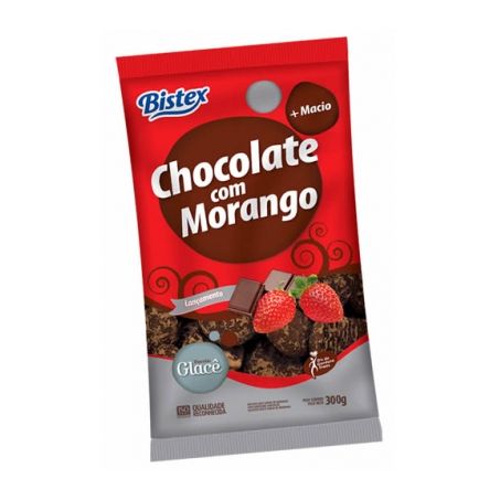Biscoito bistex glace choc morango 300gr
