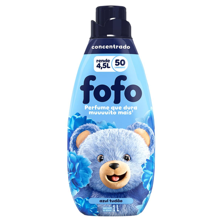 Amaciante Concentrado Fofo 1 Litro - Azul