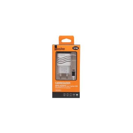CARREGADOR CELULAR BASIKE 3.1C/2 PTAS US