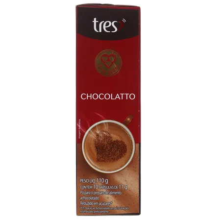 Cápsula 3 Corações Chocolate C/10 110g 360-2