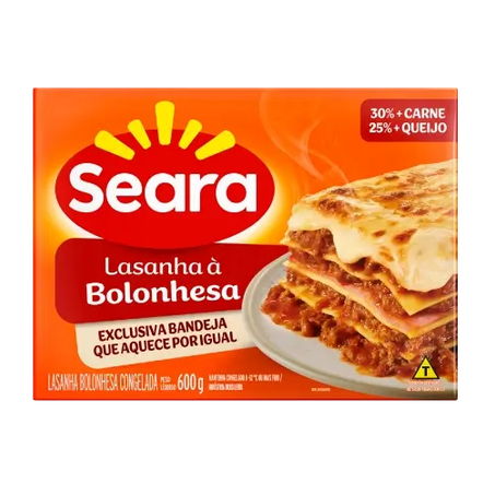 LASANHA BOLONHESA  SEARA 600G