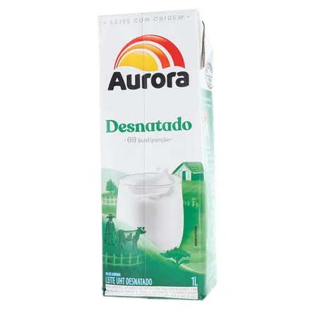 Leite aurora desnatado 1l 360-19