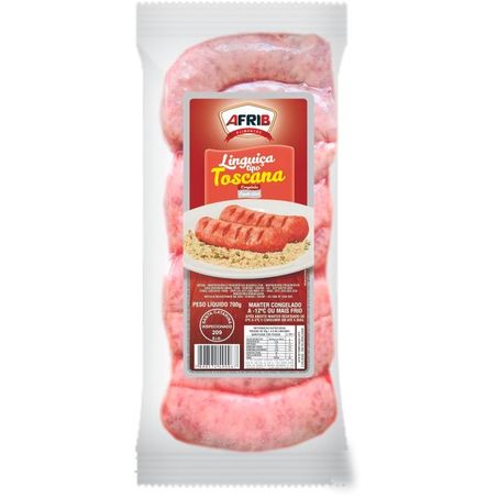Linguiça toscana congelada afrib 700g