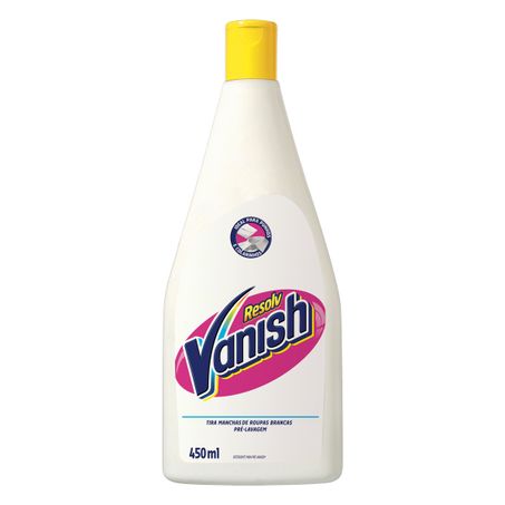 TIRA-MANCHAS LÍQUIDO ROUPAS BRANCAS PRÉ-LAVAGEM VANISH RESOLV SQUEEZE