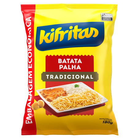 Batata Palha Kifritas Tradicional 180g Embalagem Econômica