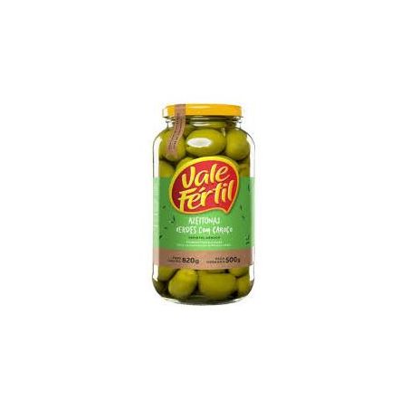 AZEITONAS EM CONSERVA VALE FERTIL VERDES C/CAROCO 500G