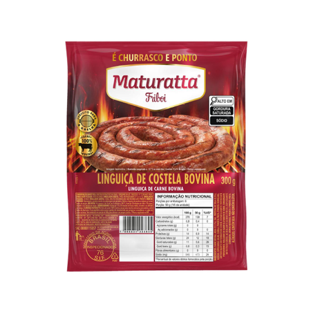 Linguiça Bovina Costela Cong Maturatta 300g
