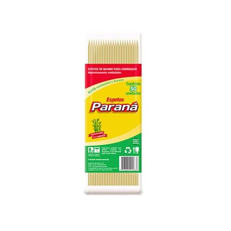 ESPETO P/CHURRASCO PARANA BAMBU 18CM C/50