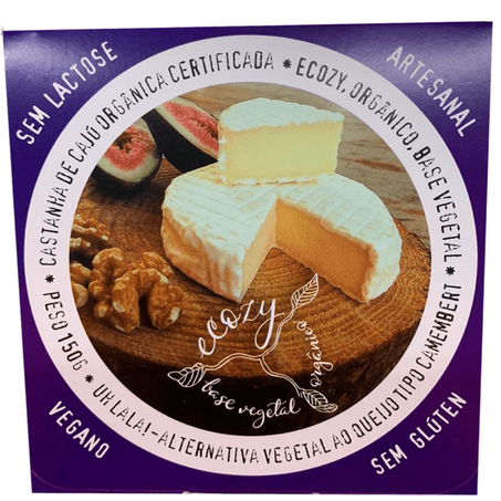 QUEIJO CAMEMBERT TRADICIONAL ECOZY VEGETAL 150G