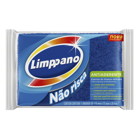 ESPONJA LIMPPANO ANTIADERENTE NÃO RISCA C/1