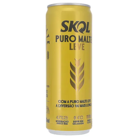 Cerveja Lager Skol American Premium Puro Malte Lata 350ml 360-11