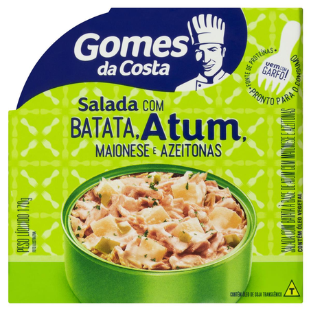 Salada com Atum Gomes da Costa 150g - Maionese, Azeitonas e Salsinha