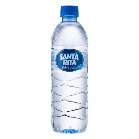 Água Mineral Natural sem Gás Santa Rita Garrafa 510ml