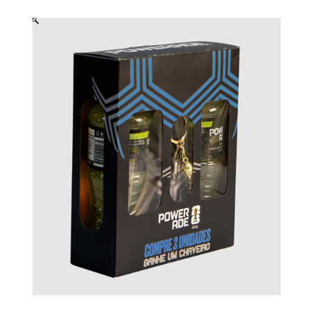 KIT 2 POWERADE MIX FRUTAS 500 ML + CHAVEIRO COPA