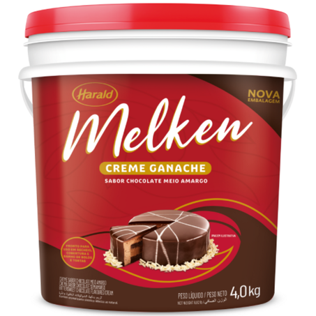 Creme harald melken 4kg ganache meio amargo
