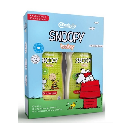 Kit shampoo e condicionador camomila snoopy 400ml