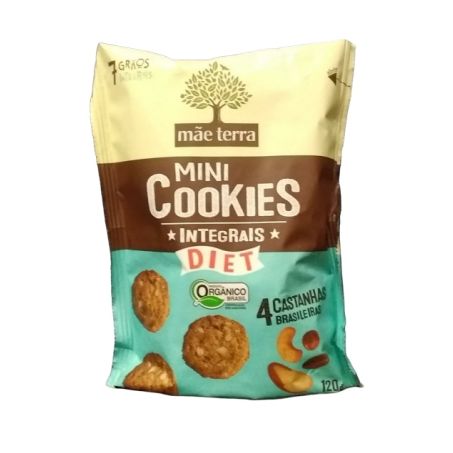 Cookies mae terra 120g diet castanha par