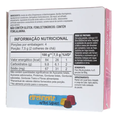 PUDIM ZERO MORANGO 30G - APTI 360-20