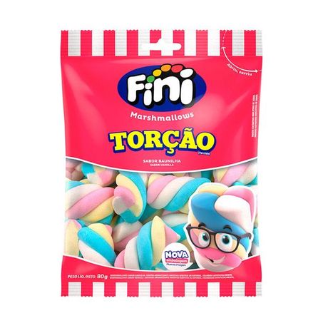 Marshmallow fini torcao recheado 80g