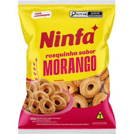 Biscoito Rosca Ninfa 250g Morango