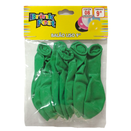 BRINK FEST BALAO T9 LISO VERDE C/8UN