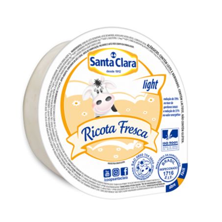 QUEIJO SANTA CLARA RICOTA FRESCA LIGHT K