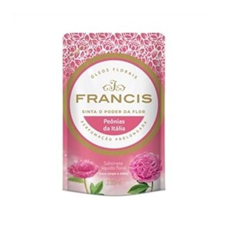 SABONETE FRANCIS LIQ PEONIAS DA ITALIA 220ML REFIL
