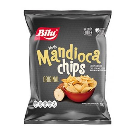 CHIPS BILU 40G MANDIOCA C/SAL