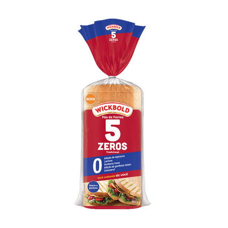 Pao de forma tradicional 5 zeros wickbold 350g