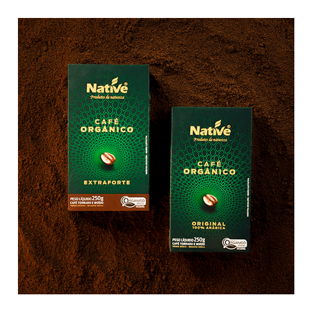 CAFÉ ORGÂNICO TORRADO E MOÍDO EXTRAFORTE NATIVE 250g 360-3