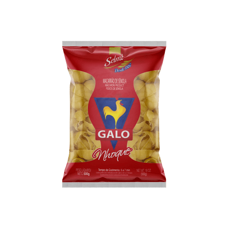 MACARRÃO DE SÊMOLA NHOQUE GALO