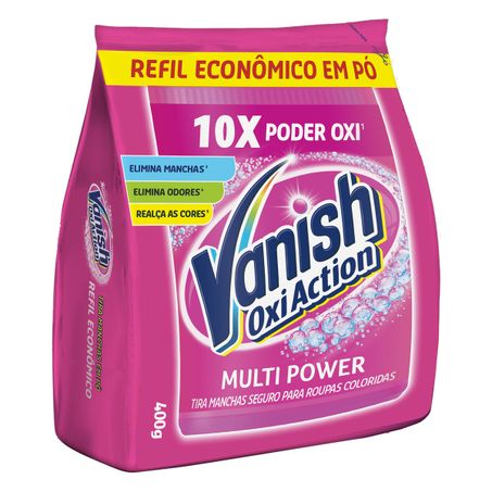 TIRA-MANCHAS EM PÓ VANISH PODER O2 MAX REFIL