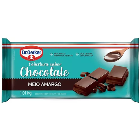 COBERTURA CHOCOLATE MEIO AMARGO DR OETKER 1,01KG