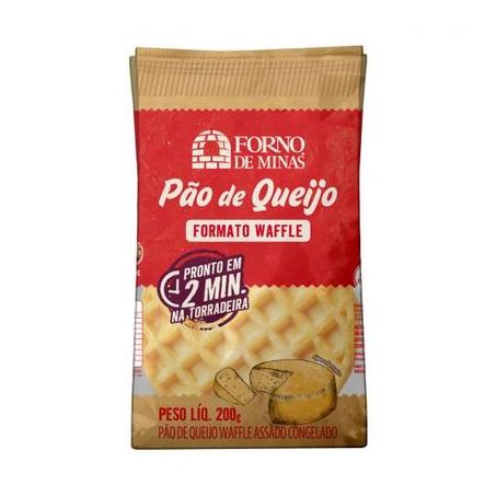 Pao de queijo waffle forno de minas 200g