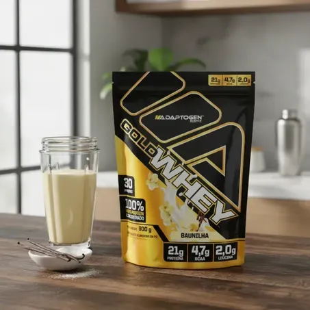 Gold Whey Baunilha Adaptogen 900g 360-1