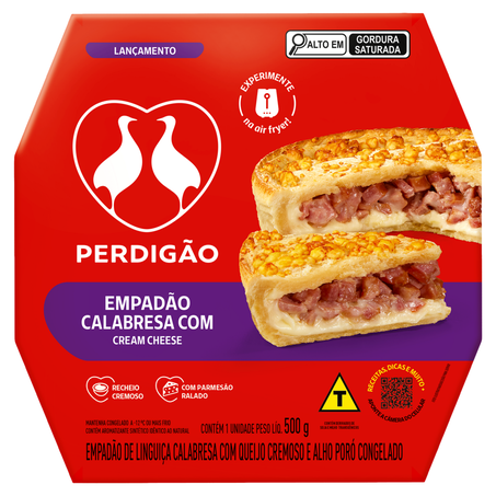 EMPADÃO DE CALABRESA COM CREAM CHEESE SADIA 500G