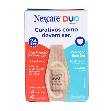 Curativo nexcare duo tamanhos diferentes caixa c-10unid 360-0